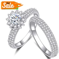 

Latest design wholesale cheap prices custom value jewelry women wedding promise couple diamond 925 sterling silver ring