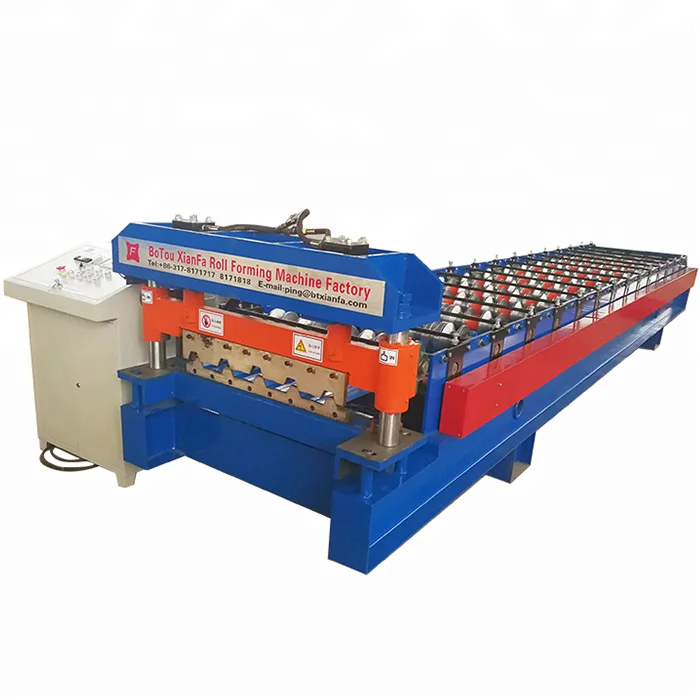 Aluminium Cnc Big Span Step Tiles Roof Roll Forming Machine Buy Metal