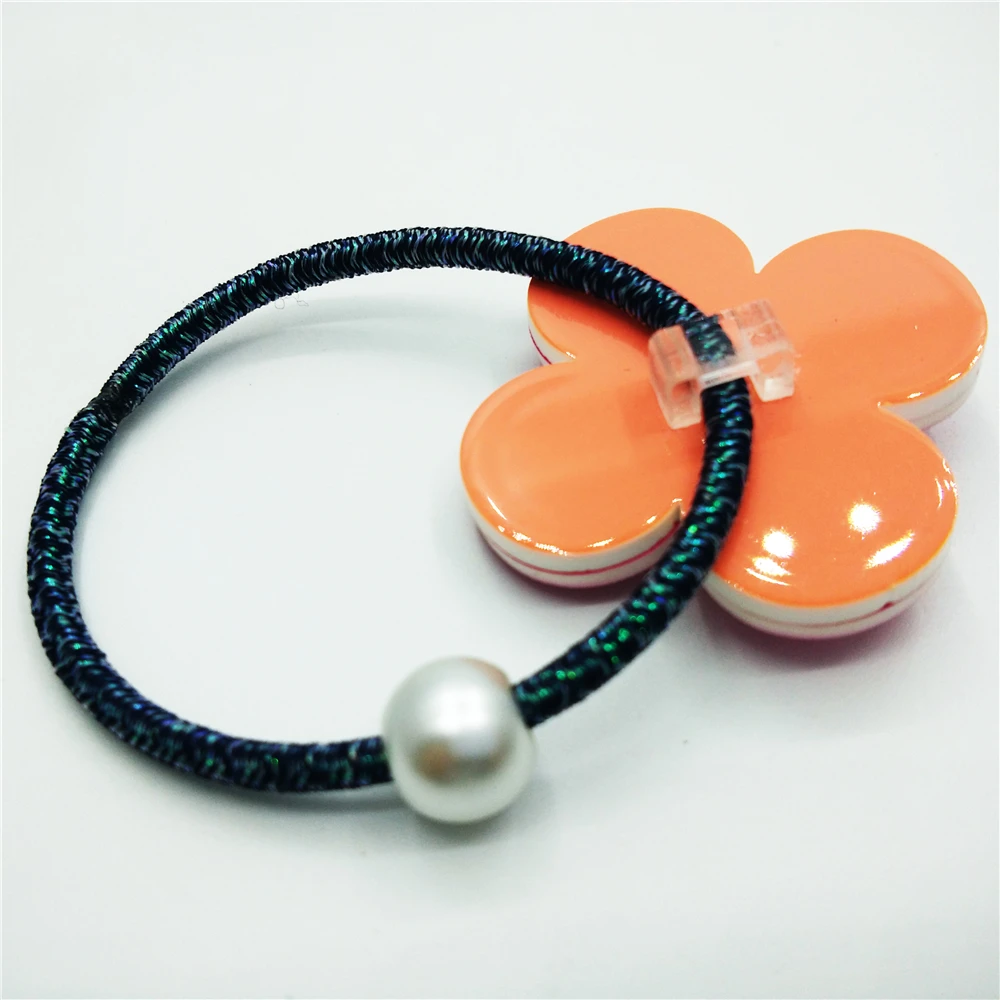 
Eco-friendly Custom Acrylic Headdress Elastic Hair Ring Rope 