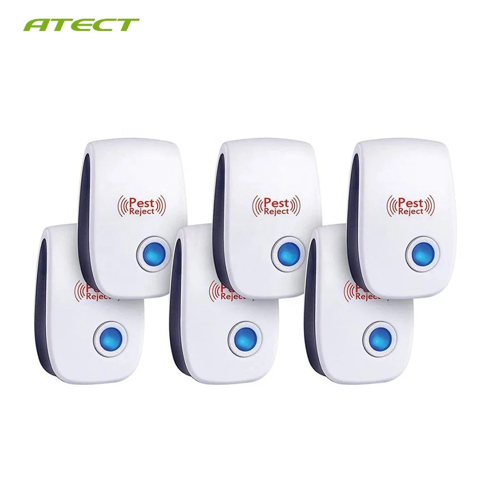 

CE RoHS Approved Electronic Ultrasonic Pest Repeller Pack of 6, White