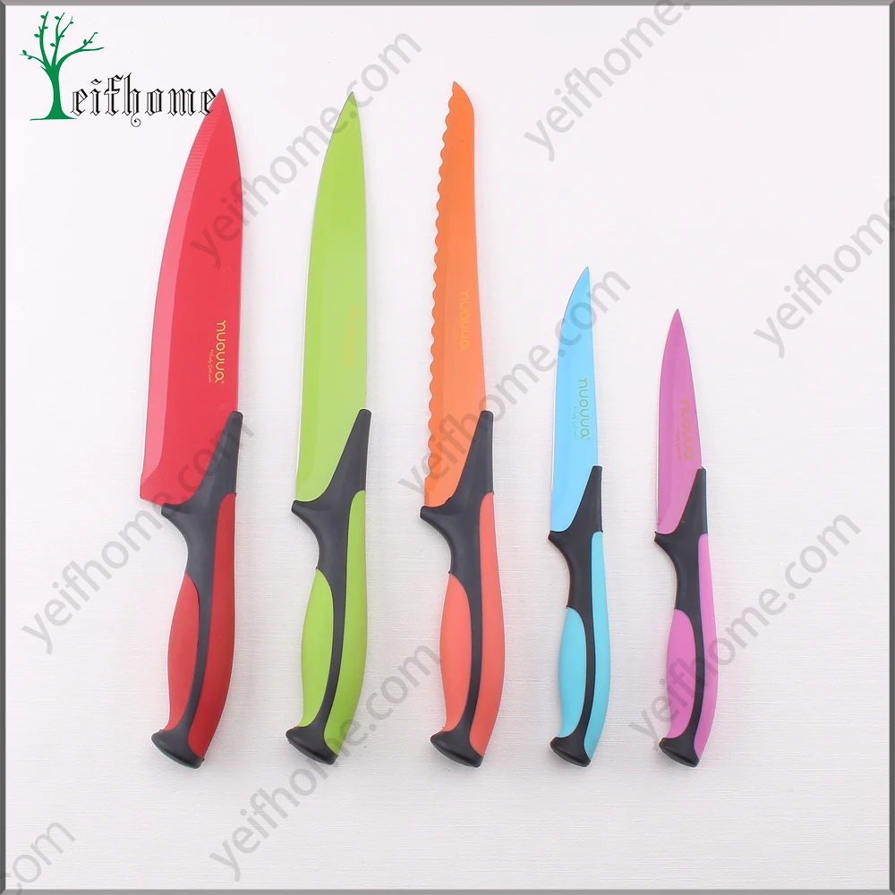 2017 hot new products non-stick knife tool set