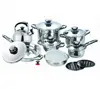 Classic 8pcs 6pcs Sandwich Bottom Satin Polish royal prestige cooking pot set surgical steel cookware