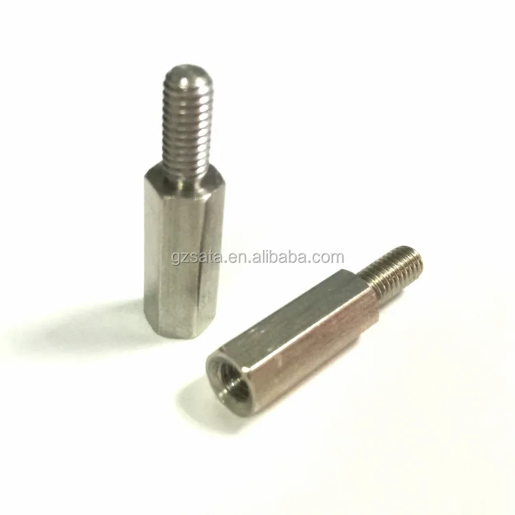 2pcs Stainless Steel 303 Standoff Spacers - 1/4" ID X 3/8" OD Spacer Bushings