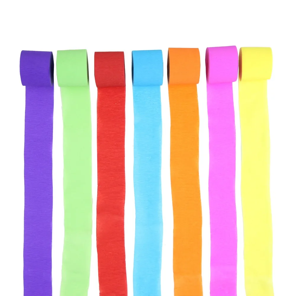 Wholesale Throwing Tissue Crepe Paper Roll Streamer For Wedding