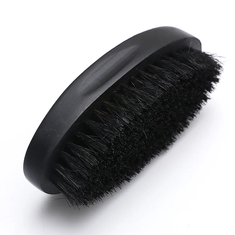 beard brush with logo