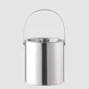 Factory Direct 2.5L small stainless steel wholesale cheap beer bar mini custom wine ice bucket with tongs