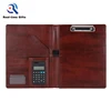 New Fashion Office Business Conference Files Organizer A4 PU Leather Presentation Folder