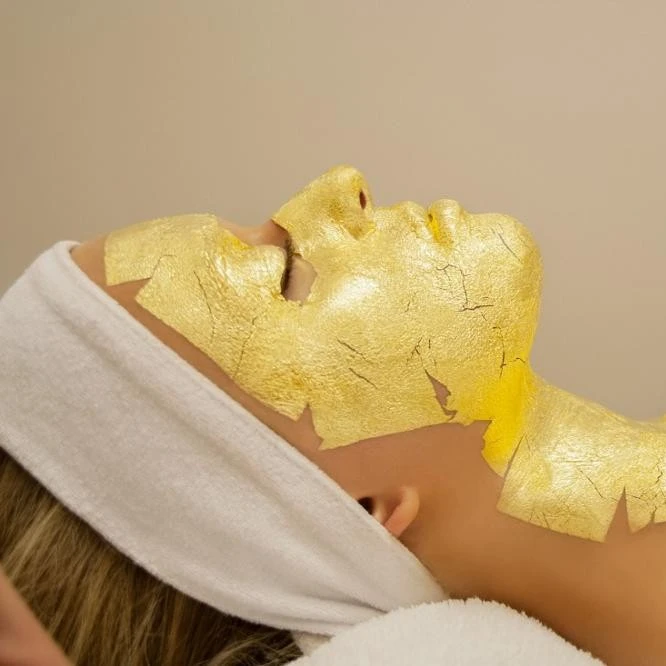 

New anti-wrinkle real gold leaf facial mask 24k pure gold face mask for skin care