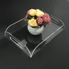 Hotel supplier plexiglass acrylic food barware serving trays