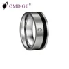 Fashion tungsten carbide men ring black wedding rings