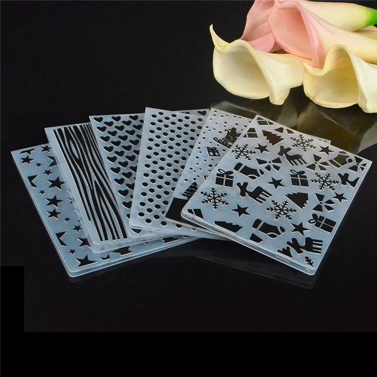 Plastic Crafts Custom Design Embossing Folder Paper Making Embossing