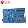 110 pcs tap die set metric tap and die set in hand tool box
