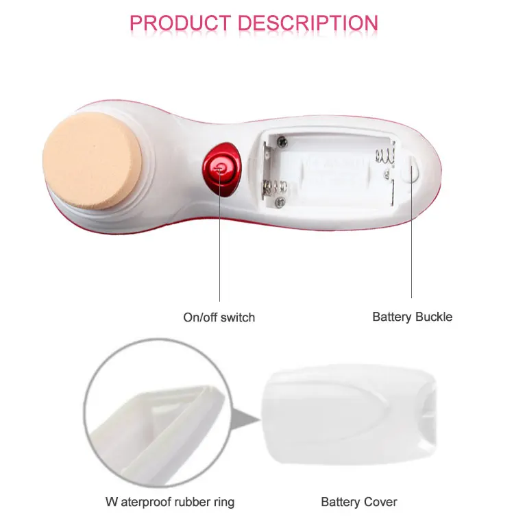 
Beauty wholesale hot sell mini electric facial exfoliating brush face cleaning 