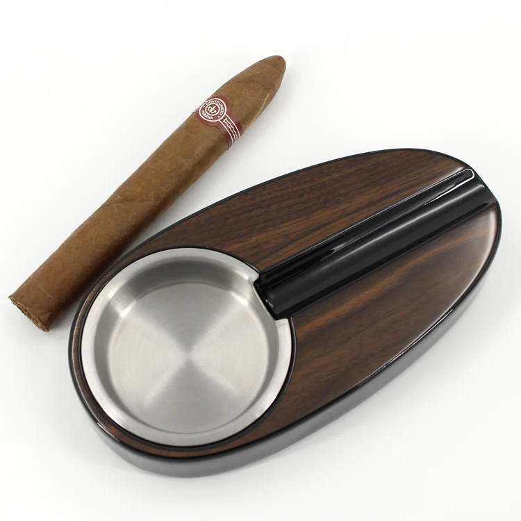 Custom wooden cigar ashtray
