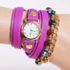 7 colors ladies luxury wrap bracelet quartz wristwatches women dress watches relogio feminino 2015 montre femme