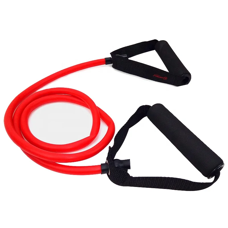 

Resistance Bands Tubes with Foam Handlesg gym sports, Black,green,blue,red,yellow