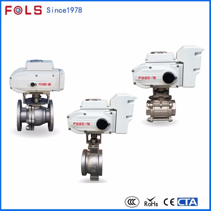 Steel Plumbing Materials Electric Ball Valve Dn15 Electrical On/Off Motorized 12V Electric Ball Valve