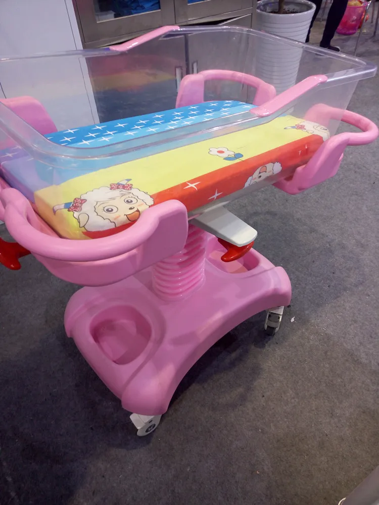 High quality medical equipment mobile baby trolley kids hospital infants bed