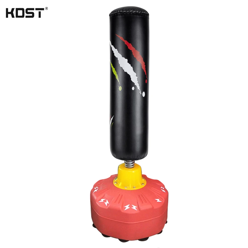 
custom logo high quality free standing workout fitness wholesale kickboxing punching bag from factory 