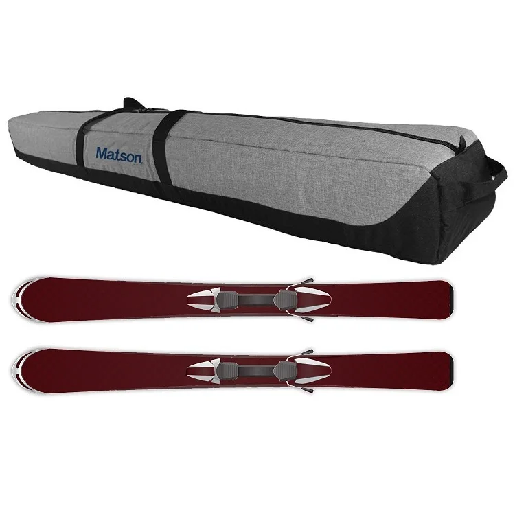 

Deluxe Padded Ski Bag Premium High End Snowboard Ski Boot Bag, Grey