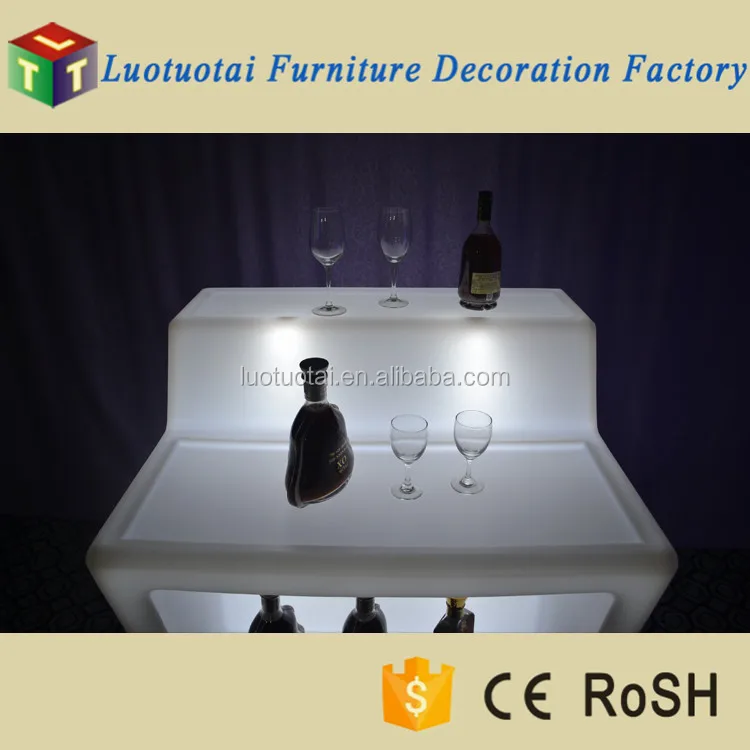 
Battery power remote control LED Bar Counter Table/Outdoor glowing furniture LED garden furniture 