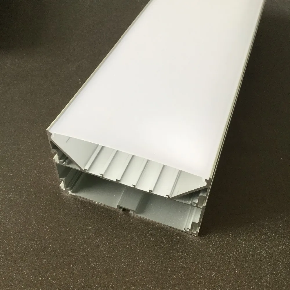 bended 100*60MM Ceiling suspended aluminium led profile for office