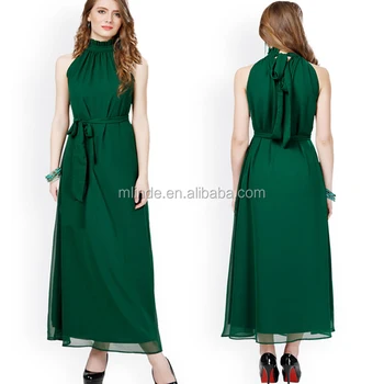 high neck summer maxi dress