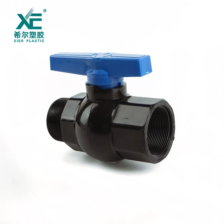 Free sample custom support 1-2 inch plastic female male gate ball valve