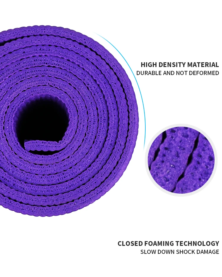 PVC form  organic yoga mats gym non-slip yoga mats