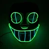 New Design Halloween Party Mask Fashion Led Strip Luminous Masquerade Skeleton Mask Evening Party Performance Prop Free Shipping