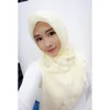 Factory wholesale top selling winter sweet embroidered with crystal muslim hijab