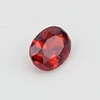 Top Quality Bulk Price Oval Blood Red Crystal Glass