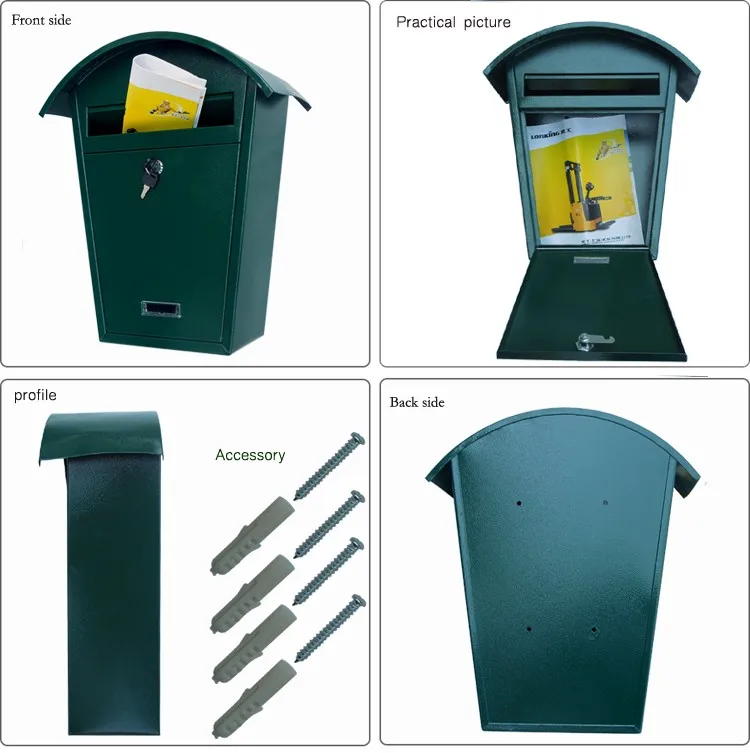 Personalized Replacement Parts Mailboxes,Hand Painted Locking Country