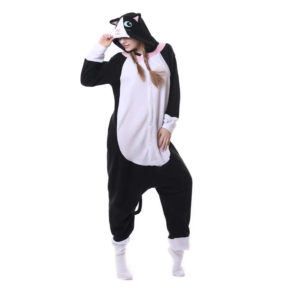 

Cute Cat Pajamas Polar Fleece Fabric Costume dress