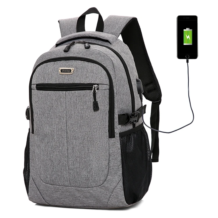 

High Quality Waterproof Bags Pack Usb Backpack College Bags for Men, As picture