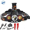 1000 LM Zoomable LED 4 Modes Super Bright Headlight Waterproof Flashlight Torch Headlamps 18650 Rechargeable Batteries