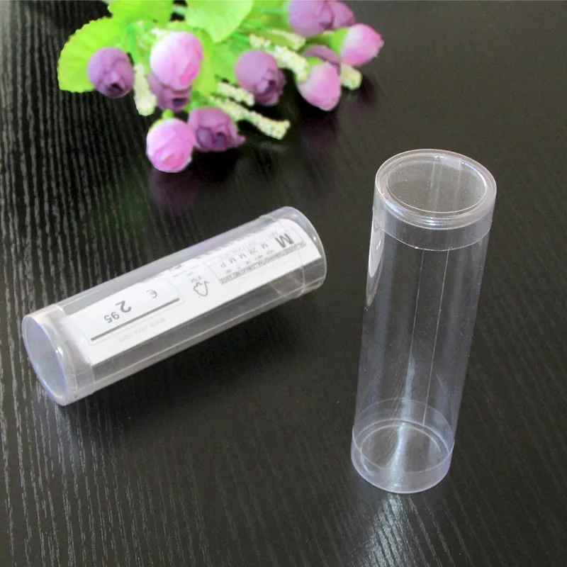 Customize Small Plastic Tubes Plastic Cylinder Packaging /pvc Clear