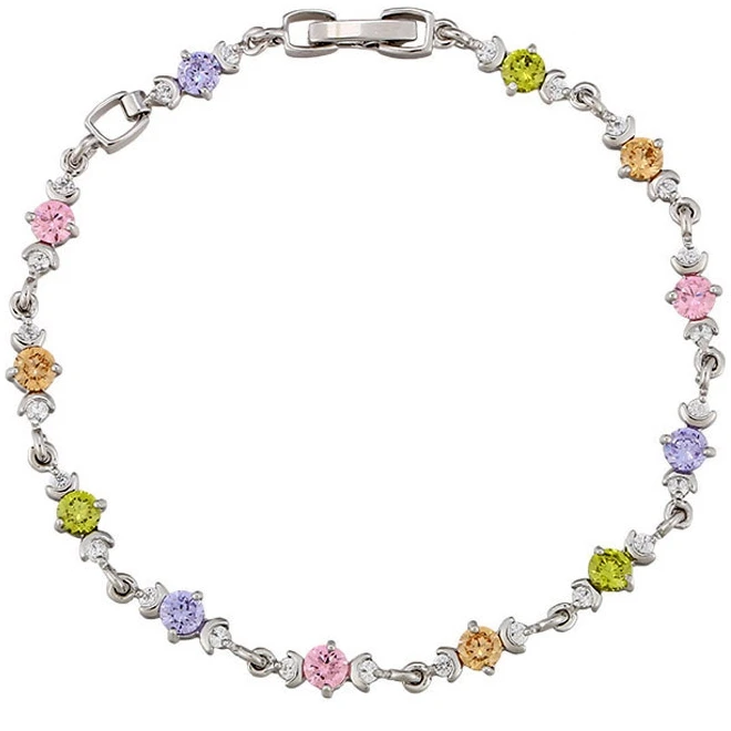 

73104 Xuping Fashion Elegant Rhodium Color Women Special Bracelet