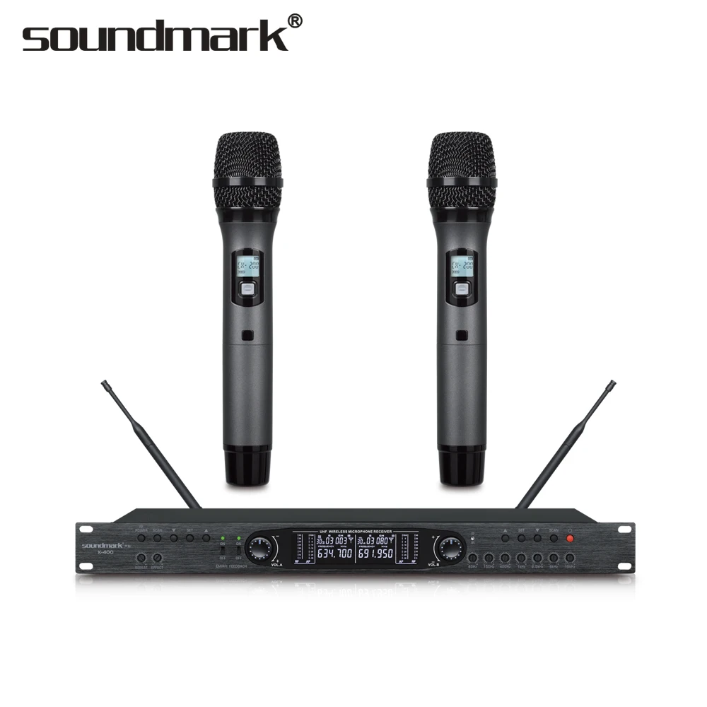 

K-400 Debug balance, multi-function settings, suitable for: KTV room, home entertainment wireless microphone, Black