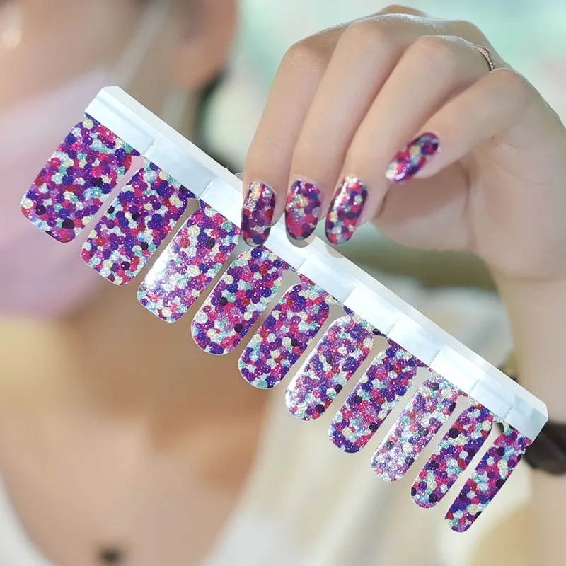 

high quality nail stickers real nail gel polish nail strips, Customers' requirements