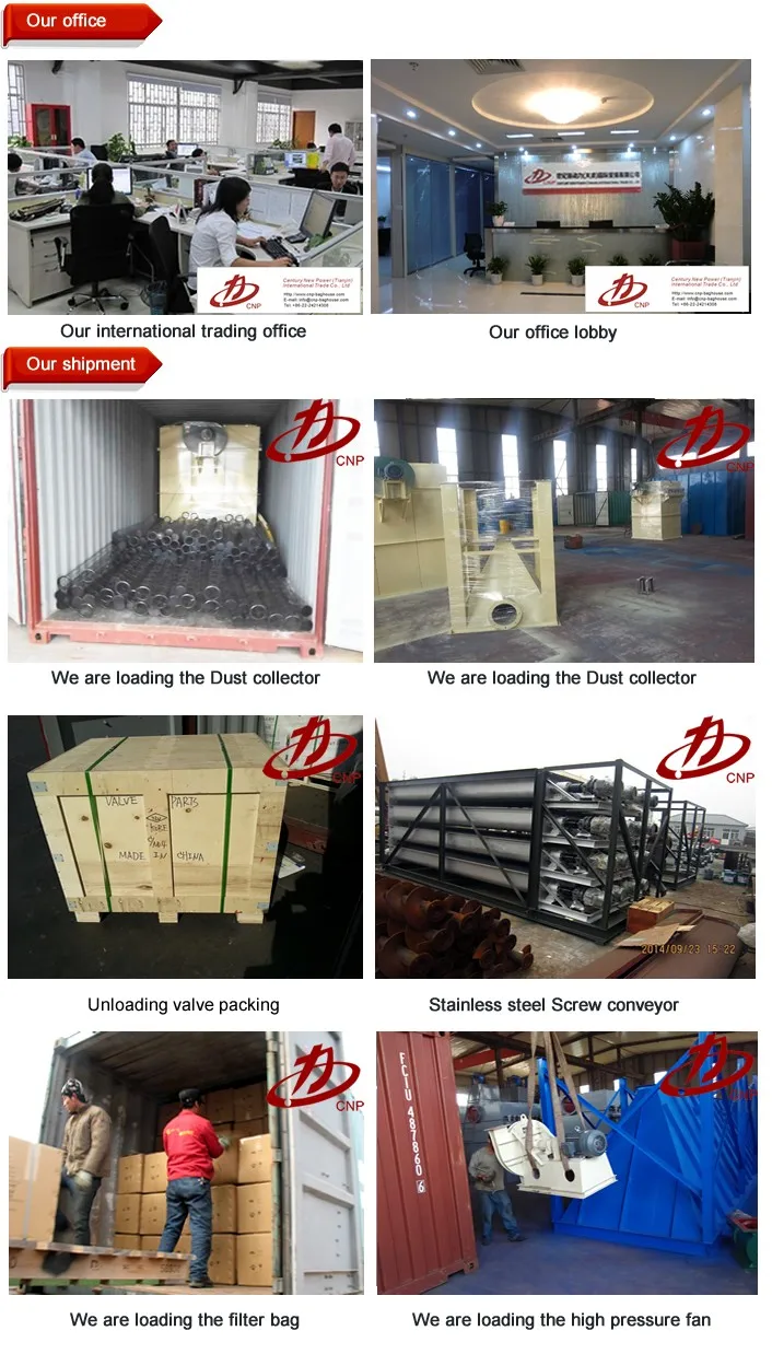 our factory dust collector loading