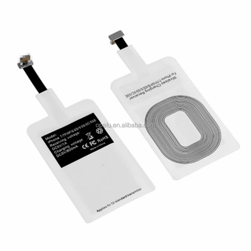 Hot Mobile Phone Charging Qi Wireless Charger Receiver for iPhone Adapter Receptor Receiver Pad Coil