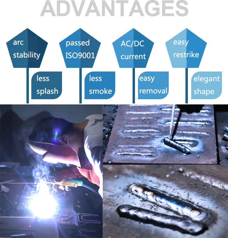 Rutile Type Aws E6013 Ms 3.15mm Electrode Arc Electric Welding Rod 6013