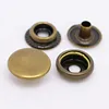 metal antique bronze 15mm ring snap button for leather