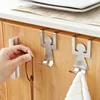 Cartoon Figure Back Door Type No Trace Nail Free Cupboard Bag Rag Storage Hook