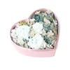 Dry flowerand hydrangea take eternal roses in gift box