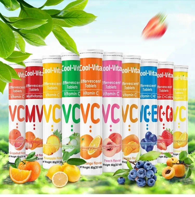 
Private Label Health Weight Loss Tablet Vitamin C Calcium Effervescent Tablet For Kids Bones 