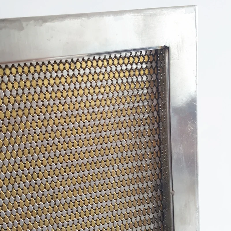 Stainless Steel Wire Weave Decoration Elevator Cabins Screen Designer