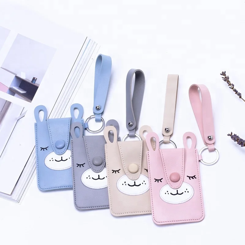 

B34219A 2018 Fashion New arrival travel ID business PU Credit card holder, Black