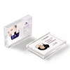 Double side display Information Holder Retail Ticket Holders Freestanding Acrylic Photo Display Block Frame